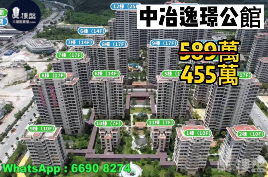 珠海中冶逸璟公館,首期5萬(減)橫琴一線海景住宅,現樓發售,香港銀行按揭,最新價單